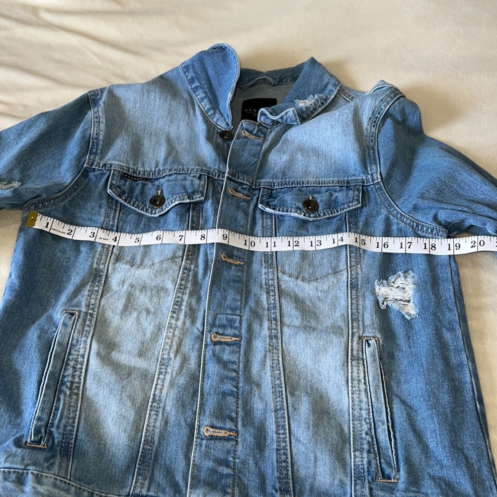 Request Destroyed Denim Jacket Size Small - image 6